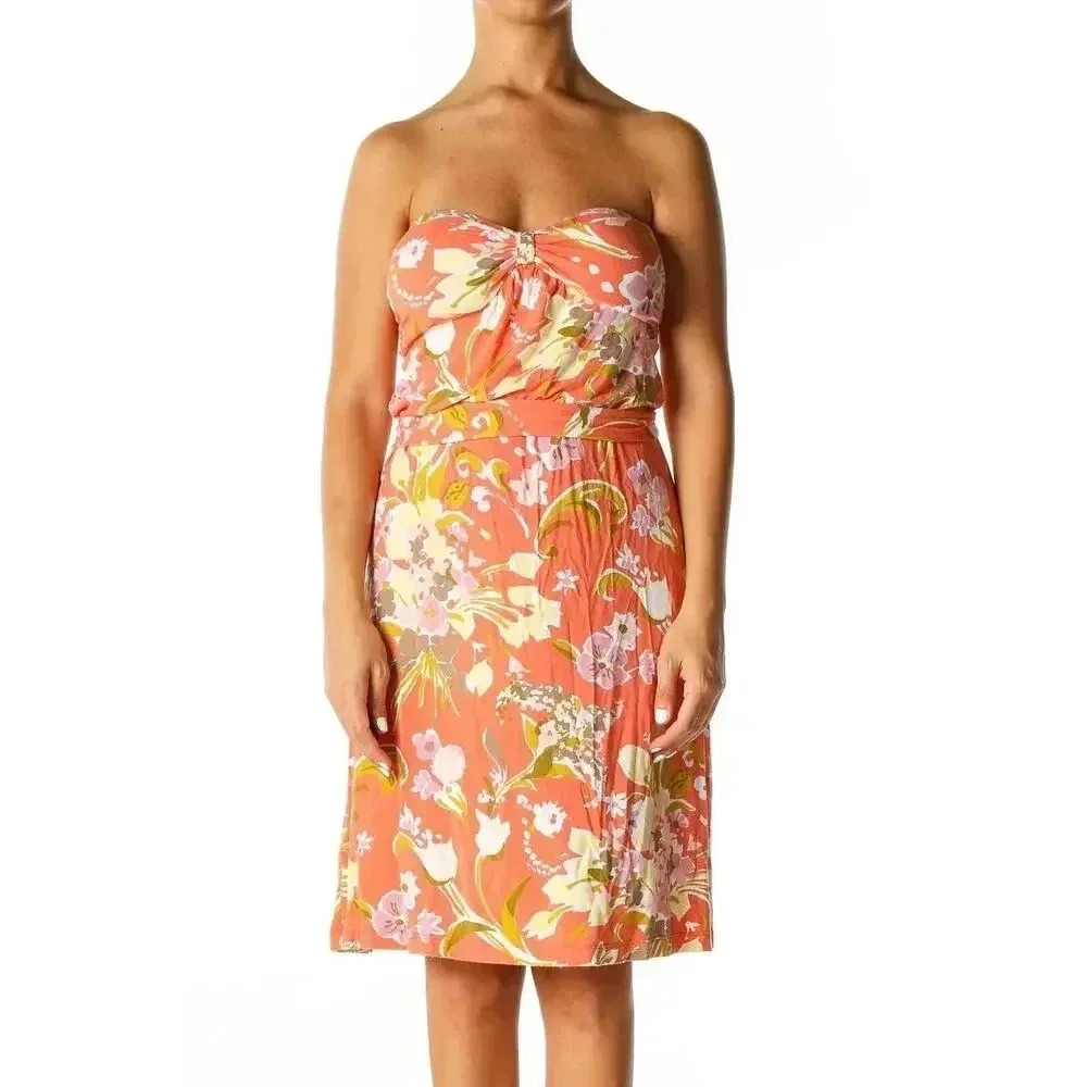 Tommy Bahama Floral Orange Mini Dress